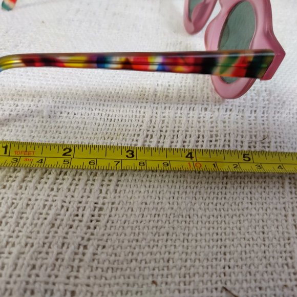 DEADSTOCK Authentic Vintage Lucite Circle Hippie Sunglasses AWESWOME AND UNIQUE main image 4